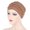 Khaki, variant on Delayuji Turban Hat Pleated Pile Head Wrap Caps Solid Color Muslim Hijab Undercap for Women Ramadan Daily Outdoor Use