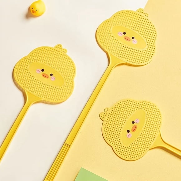 1pc Large Fly Swatter Household Cartoon Cute Durable Thickened Fly Swatter With Extended Handle Large Beat Mosquito Killer