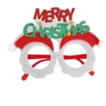 thumbnail image 1 of Christmas Decorative Glasses Santa Claus Eyeglasses Red Snowflake Christmas Hat New Year Decorations Photography Props For Women Men E E, 1 of 8