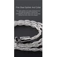 thumbnail image 4 of Cable de Auriculares Mejorado keephifi-KBEAR Limpid 4N 4 Núcleos HiFi en Monitor In-Ear Desmontable Cable de Plata de Alta Pureza para MT3-PRO, KS1, KS2, Lark, Robin, Queen (TFZ, 2.5MM), 4 of 7
