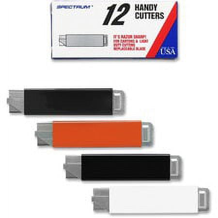 PHC Pacific Handy Box Cutter - Tap Open, Tap Close - Aluminum - Assorted - 12 / Box | Bundle of 5
