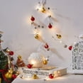 thumbnail image 2 of ZOELNIC 6.67FT 20Leds Christmas Garland String Lights, Christmas Ball Bell Lights Battery Operated Indoor Outdoor Christmas Tree New Year Holiday Party Decoration, 2 of 9