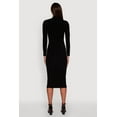 thumbnail image 4 of Womens Long Sleeve Mock Neck Midi Dress, 4 of 4