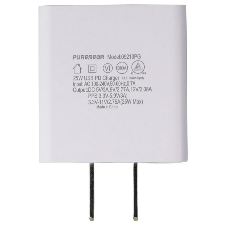 PureGear LightSpeed - 30W Dual Port USB-A + USB-C PD Car Charger