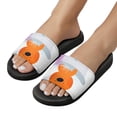 thumbnail image 5 of GZHJMY Stylish Slides for Women Men, Cute Bear Taking Bath Soft Flexible Slip-on Sandals Slippers, 5 of 7