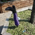 thumbnail image 2 of ZOELNIC 1 Pair Halloween Wicked Witch Leg Yard Stakes Witch Leg Garden Stake for Halloween Indoor Outdoor Decor, Purple, 2 of 6