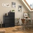 thumbnail image 6 of SUNCROWN 3 Drawer File Cabinet, Black Metal Filing Cabinet with Lock, Vertical Locking File Cabinets with 4 Adjustable Hanging Frame for Home Office, 6 of 6