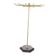 thumbnail image 6 of Display Necklace Holder Jewelry Organizer Metal Necklace Hanger Jewelry Hanger for Earrings Necklaces Shops Countertop Vanity , Aureate, 6 of 8