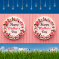 thumbnail image 4 of Floral Design Mother's Day Banner Pink Roses Mother's Day Decoration for Celebration Event Indoor Use Photography Background, 4 of 9