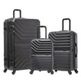 thumbnail image 6 of InUSA AURUM 3-Piece Hardside Luggage Sets with Spinner Wheels, Handle and Trolley, (20"/24"/28"), Black, 6 of 10