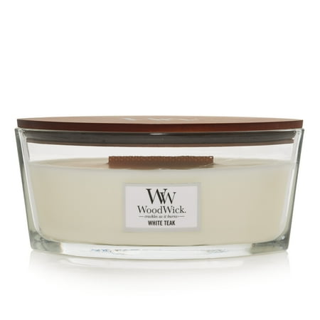 WoodWick White Teak - Ellipse Candle