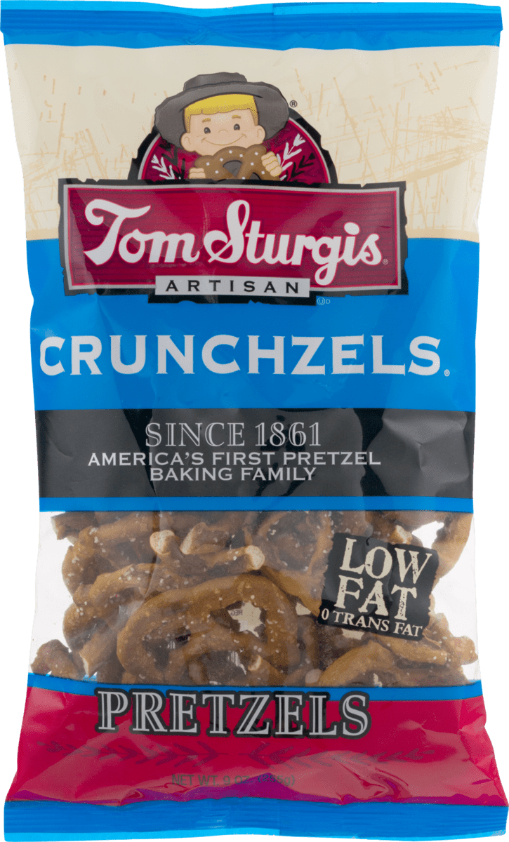 Tom Sturgis Artisan Crunchzels Pretzels 9 oz. Bag (2 Bags)