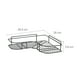 thumbnail image 3 of Estante triangular de hierro negro, montaje adhesivo sin perforaciones para maximizar el espacio en cualquier rincón, ideal para baño, cocina, oficina o lavandería., 3 of 6