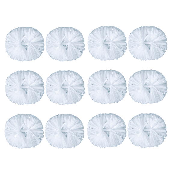YOUHO Cheerleading Pom Poms with Baton Handle for Team Spirit Sports Dance Cheering Kids Adults(12 packs)