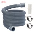 thumbnail image 1 of Xingzhi 2 Pieces Washing Machine Dishwasher Drain Waste Hose Waste Water Outlet Expel Soft Tube Stretchable, 1 of 9
