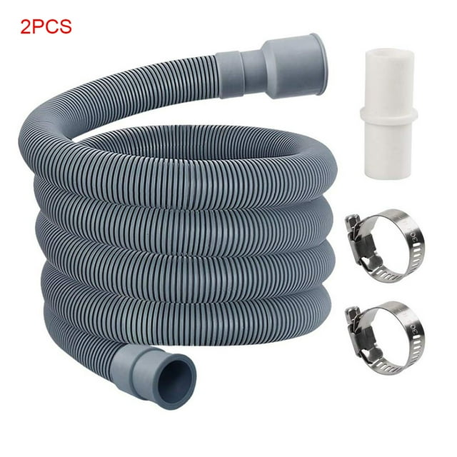 Xingzhi 2 Pieces Washing Machine Dishwasher Drain Waste Hose Waste Water Outlet Expel Soft Tube Stretchable