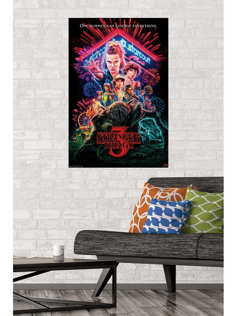 Stranger Things 3 ポスター キャンパス Netflix Stranger Things: Season 3 Wall Poster, 22.375