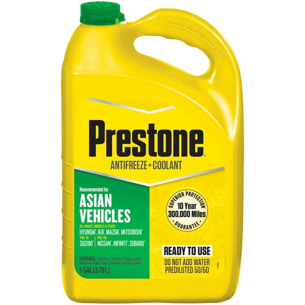 Prestone Asian Vehicles (Green) Antifreeze & Coolant 1 gal Ready to