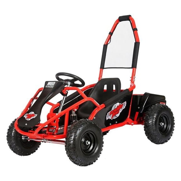MT-GK-Mud-1000w-Red 48V 1000W Mud Monster Kids for Electric Go Kart Full Suspension, Red