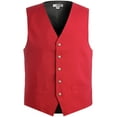 thumbnail image 1 of 4490 Men's V-Neck Two Pockets Economy Vest, 1 of 1