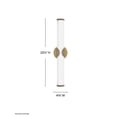 thumbnail image 5 of Femi - Light Lacquered Brass Brass Traditional / Transitional - LED Steel Wall Sconce, 5 of 11