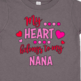 thumbnail image 4 of Inktastic My Heart Belongs to My Nana Boys or Girls Toddler T-Shirt, 4 of 5