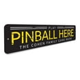 thumbnail image 3 of Pinball Novelty Decor, Metal Wall Sign - 4x18 Inches, 3 of 4