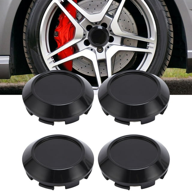 4pcs Wheel Center Caps Excellent Sealing Exquisite ABS Snap On Wheel Center Hub Cap Cover 76mm Outer Diameter