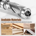 thumbnail image 3 of EcoNesxp 1/4" Cutting Length Solid Tungsten Carbide Pattern Template Woodworking Tools Top and Bottom Bearings 1/2" Cutting Length UrbanMingle Flush Trimming Router Bit 1/2" Cutting Diameter, 3 of 5