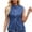 Blue, variant on Women's Fashion Casual Wash Sleeveless Round Neck Denim