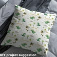 thumbnail image 2 of Homewish Cute Cartoon Dinsaur Fabric by the Yard 3 Yard,Hawaii Sea Coconut Tree Sewing Fabric,Green White Room Decor Fabric by the Yard For Boys,Breathable Home Decor, 2 of 6