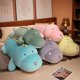 thumbnail image 3 of Peluche de dinosaurio tanystrofeus para niños y niñas, peluche de dinosaurio lindo, azul, verde, rosa, regalo de Navidad, cumpleaños, 3 of 4