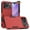 Red, variant on For Apple iPhone 17 Pro Max Rugged Heavy-Duty Dual Layer Military-Grade, Rubber TPU Defender, Hybrid Shockproof Phone Case Cover Black
