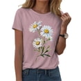thumbnail image 4 of Sgkm T Shirts for Women Graphic Tees Sunflower Shirts Vintage Tops Oversized Tshirts for Women XXL, 4 of 8
