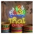 thumbnail image 4 of Letrero De Neón Thai Food Open, Ideal Para Decoración De Pared De Cocina Y Restaurante, Con Luz Regulable De 42cmx52cm, 4 of 6