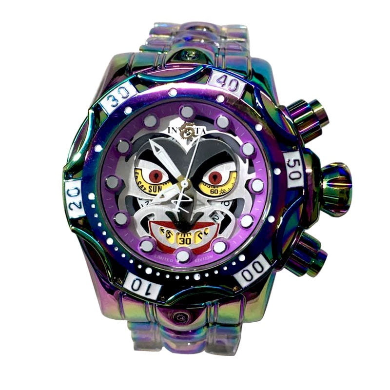 Invicta DC Comics Joker Quartz Aluminium online Silicone Watch