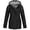 A-Black1501, variant on Wxolcjlv Women's Solid Hooded Raincoat Flap Pocket Cut Outer Jackets