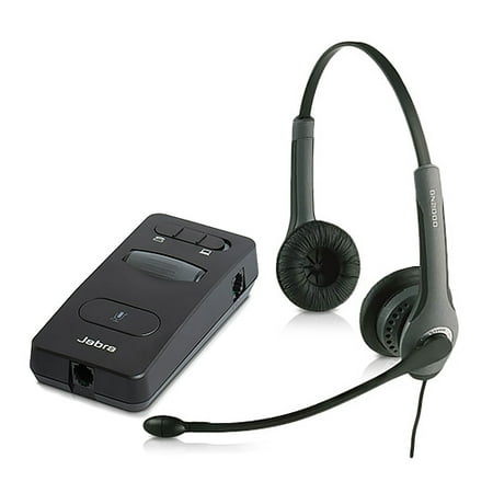 Jabra GN2025 Duo NC Headset (2009-820-105) w/ LINK 860 Digital Amplifier
