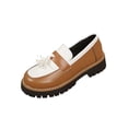 thumbnail image 2 of Willtoo Chunky Loafers for Women Lug Sole Tassel Loafers Shoes With Tassel and Slip on Details Vacation Outdoor Shoes Round Toe Comfort Dressy Fashion Footwear, 2 of 5