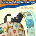 thumbnail image 5 of Excavator and Road Barrier Beige 17" School Backpacks for Teens,Waterproof Oxford Fabric,S-Shape Padded Straps for School,Travel,Hiking,Camping, 5 of 6