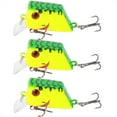 thumbnail image 2 of 3PCS Unique Square Shape Mini Lure Artificial Simulation Lifelike Bait Fishing Tackle1#, 2 of 14