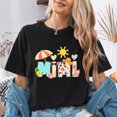 thumbnail image 4 of Jollimate Mimi Shirt Women, Cute Summer Beach Graphic Tee, Floral Pineapple Alphabet T-Shirt, 4 of 6