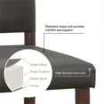 thumbnail image 3 of Leick Favorite Finds Wood Upholstered Back Counter Stool Set in Cappuccino, 3 of 15