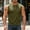Army Green, variant on Eltusu Men's Tank Tops with Pockets, Button Basic Sleeveless Crew Neck Muscle Shirts Army Green Size 2XL