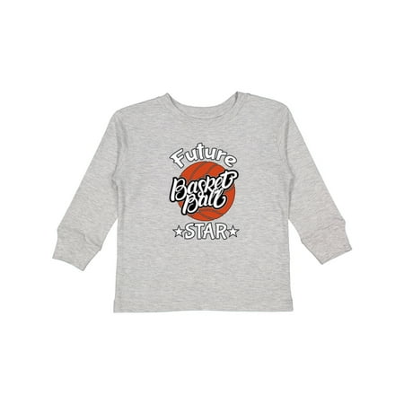 

Inktastic Future Basketball Star Boys or Girls Long Sleeve Toddler T-Shirt