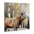thumbnail image 3 of Stupell Industries Mountain Walk Elk Forest Canvas Wall Art design by Kim Allen, 17 x 17, 3 of 7