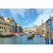 Yeele 6x4ft Italy Venice Backdrop for Photography Boat Bridge Canal City Landscape Background Water Town Travel Kids