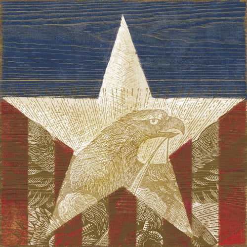 Marmont Hill "Stars and Stripes II" Painting Print on Canvas