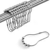 thumbnail image 5 of Rust Resistant Double Glide Metal Shower Curtain Hook Rings Silver 12Pc Set, 5 of 5