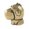 thumbnail image 1 of Estatuilla de capibara de latón, estatuilla de capibara, miniescultura de carpincho animal para Llevando sombrero, 1 of 9